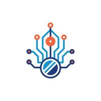 Creative and Elegant Minimalistic Logo Design for Technology and Software Company vector