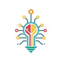 Creative and Elegant Minimalistic Logo Design for Technology and Software Company vector