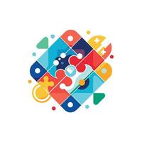 Creative and Elegant Minimalistic Logo Design for Technology and Software Company vector