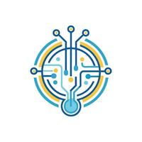 Creative and Elegant Minimalistic Logo Design for Technology and Software Company vector
