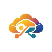 Creative and Elegant Minimalistic Logo Design for Technology and Software Company vector