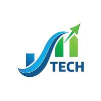 Creative and Elegant Minimalistic Logo Design for Technology and Software Company vector