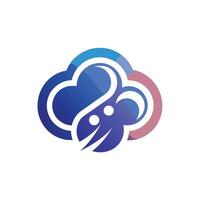 Creative and Elegant Minimalistic Logo Design for Technology and Software Company vector