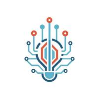 Creative and Elegant Minimalistic Logo Design for Technology and Software Company vector