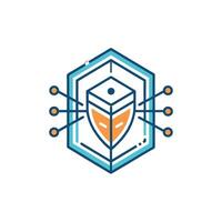 Creative and Elegant Minimalistic Logo Design for Technology and Software Company vector