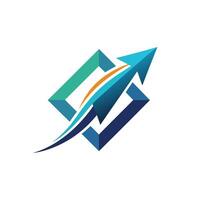Creative and Elegant Minimalistic Logo Design for Technology and Software Company vector