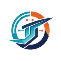 Creative and Elegant Minimalistic Logo Design for Technology and Software Company vector
