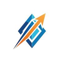 Creative and Elegant Minimalistic Logo Design for Technology and Software Company vector