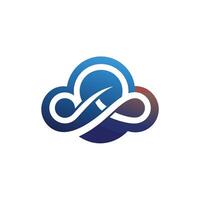 Creative and Elegant Minimalistic Logo Design for Technology and Software Company vector