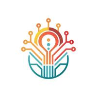 Creative and Elegant Minimalistic Logo Design for Technology and Software Company vector