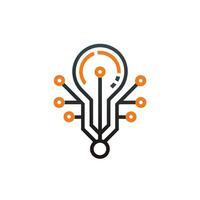 Creative and Elegant Minimalistic Logo Design for Technology and Software Company vector