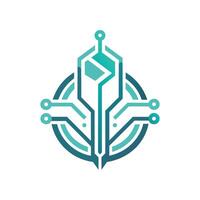 Creative and Elegant Minimalistic Logo Design for Technology and Software Company vector