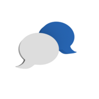 two speech bubbles on a transparent background png
