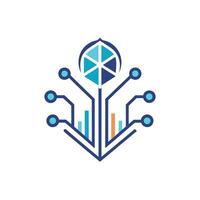 Creative and Elegant Minimalistic Logo Design for Technology and Software Company vector