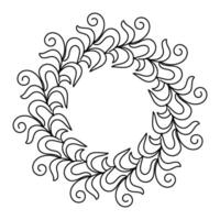 Floral Frame design for invitation card vector