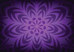 Purple abstract line pattern flower background vector