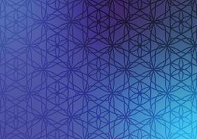 Blue line gradient soft geometric pattern background vector