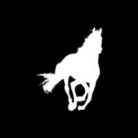 Horse Silhouette, flat style, can use for Logo Gram, Art Illustration, Emblem, Pictogram, Apps, Website or Graphic Design Element vector