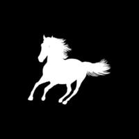 Horse Silhouette, flat style, can use for Logo Gram, Art Illustration, Emblem, Pictogram, Apps, Website or Graphic Design Element vector
