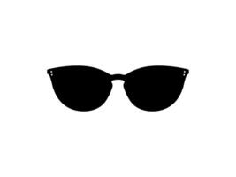 Sun Eye Glasses Silhouette, Front View, Flat Style, can use for Pictogram, Logo Gram, Apps, Art Illustration, Template for Avatar Profile Image, Website, or Graphic Design Element vector