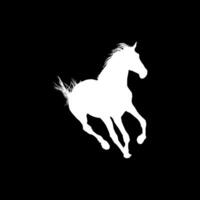 Horse Silhouette, flat style, can use for Logo Gram, Art Illustration, Emblem, Pictogram, Apps, Website or Graphic Design Element vector