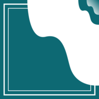 Social media or web post templates, frame border with wave and fluid shape background. online marketing element. e-commerce advertising png