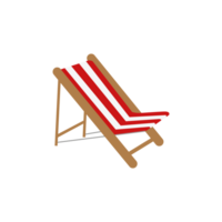 An editable icon of deck chair in modern style, easy to use of sunbed png