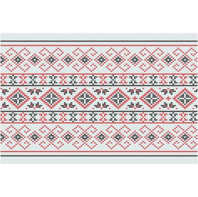 Ukrainian ornament. Imitation of knitted fabric. Illustration. Can be used for backgrounds, patterns, covers, souvenirs, clothing, textiles and other layouts.