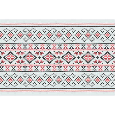 Ukrainian ornament. Imitation of knitted fabric. Illustration. Can be used for backgrounds, patterns, covers, souvenirs, clothing, textiles and other layouts.