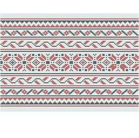 Ukrainian ornament. Imitation of knitted fabric. Illustration. Can be used for backgrounds, patterns, covers, souvenirs, clothing, textiles and other layouts. vector