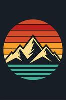 Mountain vintage with splash ink for your tshirt design, apparel design, community or your background vector