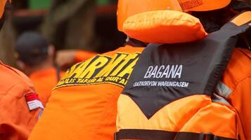 Team SAR or Search and Rescue are helping victims photo