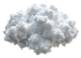 3d rendering style, white cloud atmospheric isolated on a transparent background png