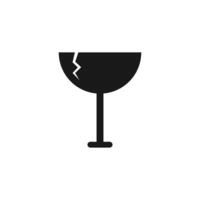 fragile icons set, handle with care logistics and delivery shipping labels. Fragile box. Just Print and Use, vector
