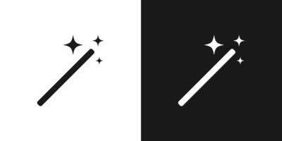 Magic wand tool icon sign. vector
