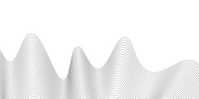 Abstract white background wavy line pattern. illustration vector
