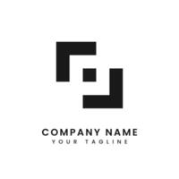 Abstract logo squares for company design. Usable for Business and Technology. Flat Template Element vector