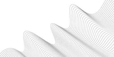 Abstract white background wavy line pattern. illustration vector