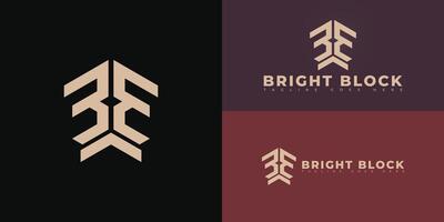 Abstract initial letter B or BB in gold color isolated on multiple background colors. The logo is suitable for apartment marketing agency logo design inspiration templates. vector