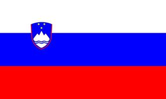 Slovenia flag national material design Illustration vector