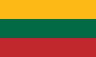 Lithuania flag design vector