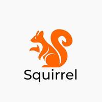 A squirrel is the main subject of the image vector