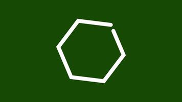 Overlay abstract basic shape design elements, 2d animation of geometric shapes 4k motion graphic animated on green screen background video
