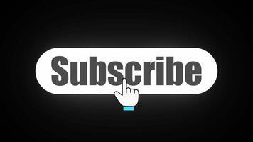 subscribe now, like subscribe, subscribe online, subscribe text animation on a black background. subscribe button animation, 4K animation. video
