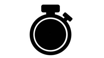 stopwatch icon animation countdown timer video