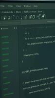 Vertical Close up of lines of code running on computer display in modern data center, monitoring security threats. PC software open on monitor used by server hub employees ensuring compliance with regulations video
