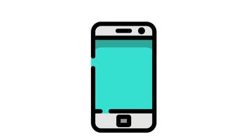 animated Online Shopping Process On Smartphone flat line icon animation isolated alpha channel video