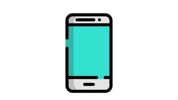love message animated icon with looping and alpha channel ready to use for motion graphic video