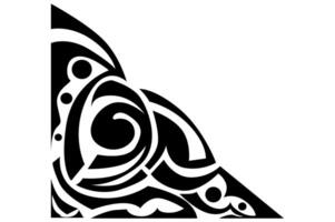 Frame Border decorative ornament design with a black swirl theme vector