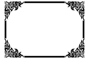 Frame or border decorative ornament design with a fire theme vector